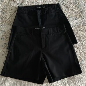 2 pairs of black Old Navy High Rise Pixie shorts ladies size 4